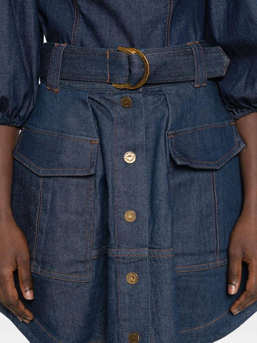 DENIM SKIRT WITH BELT sold by Lord & Taylor product image thumbnail 5