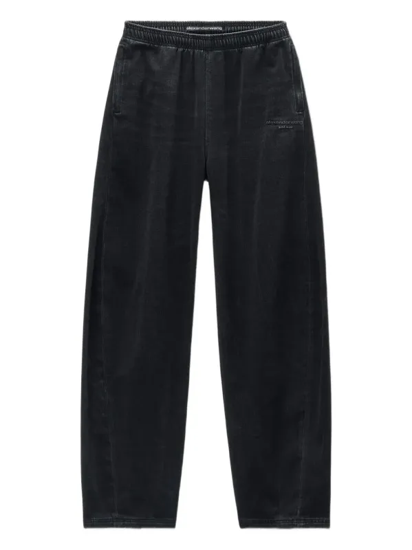 ALEXANDER WANG WIDE-LEG BLACK DENIM SWEATPANTS sold by Lord & Taylor