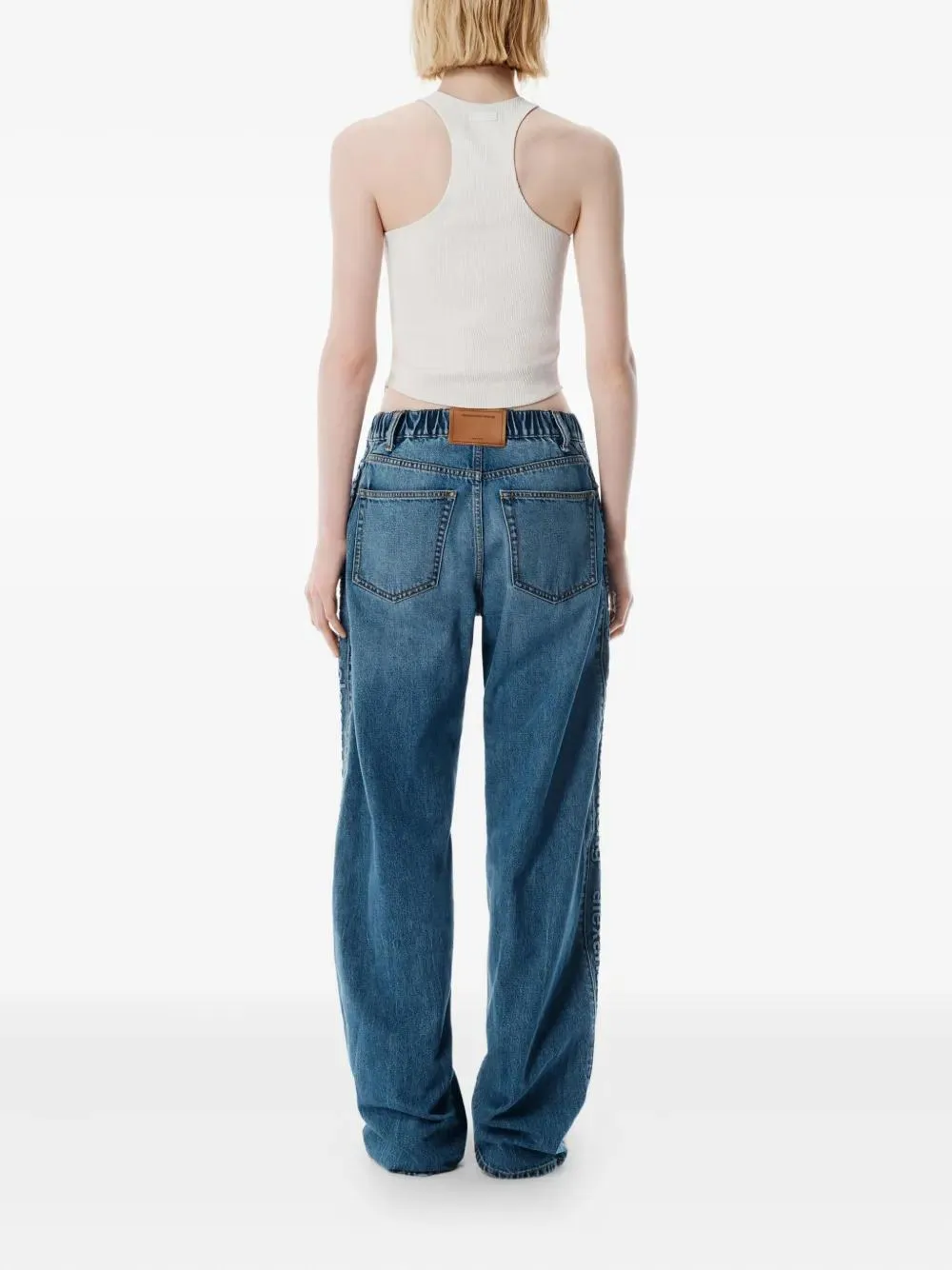 ALEXANDER WANG BLUE BALLOON JOGGER JEANS WITH LOGO sold by Lord & Taylor product image thumbnail 3