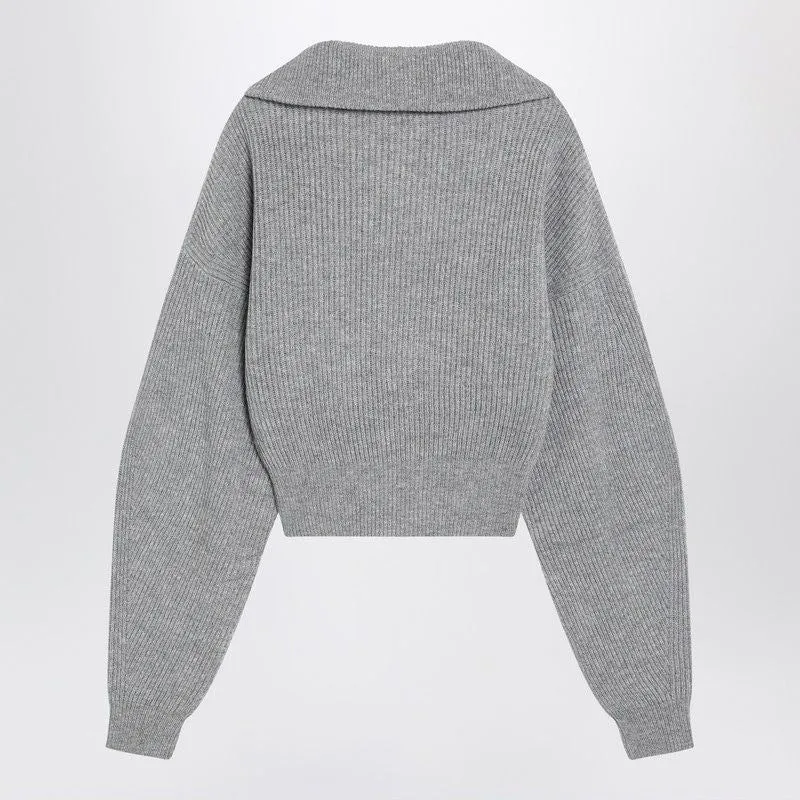 GREY ZIP-UP CARDIGAN IN WOOL AND CASHMERE sold by Lord & Taylor product image thumbnail 2
