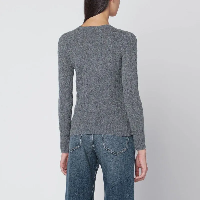 GREY CABLE-KNIT SWEATER IN WOOL AND CASHMERE sold by Lord & Taylor product image thumbnail 2