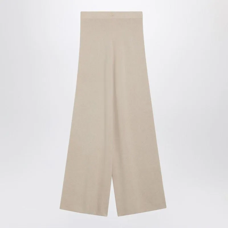 BEIGE WOOL AND CASHMERE KNIT TROUSERS sold by Lord & Taylor product image thumbnail 2