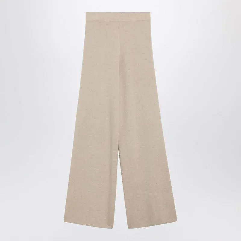 BEIGE WOOL AND CASHMERE KNIT TROUSERS sold by Lord & Taylor