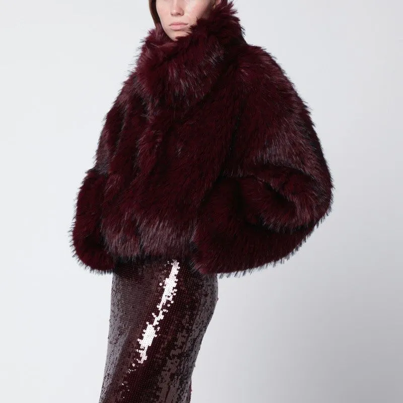 BORDEAUX SHORT FAUX FUR sold by Lord & Taylor