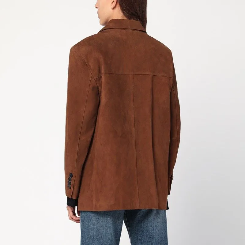 CAMEL LEATHER SINGLE-BREASTED JACKET sold by Lord & Taylor product image thumbnail 2