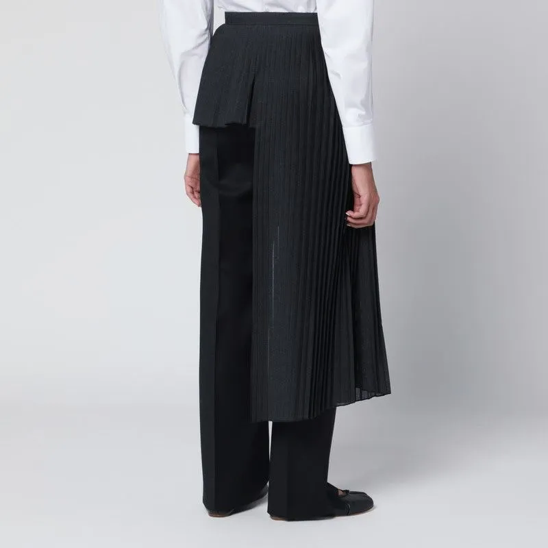 GRAY AVERY-ATELIER PLEATED HALF-SKIRT sold by Lord & Taylor product image thumbnail 2