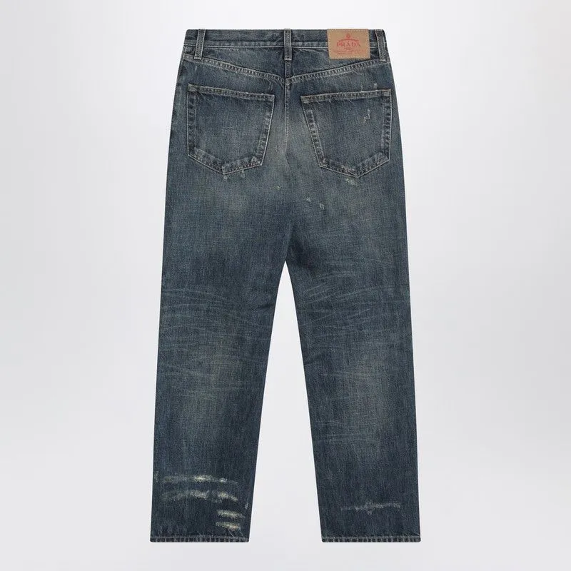 JEANS IN WASHED BLUE DENIM sold by Lord & Taylor product image thumbnail 2
