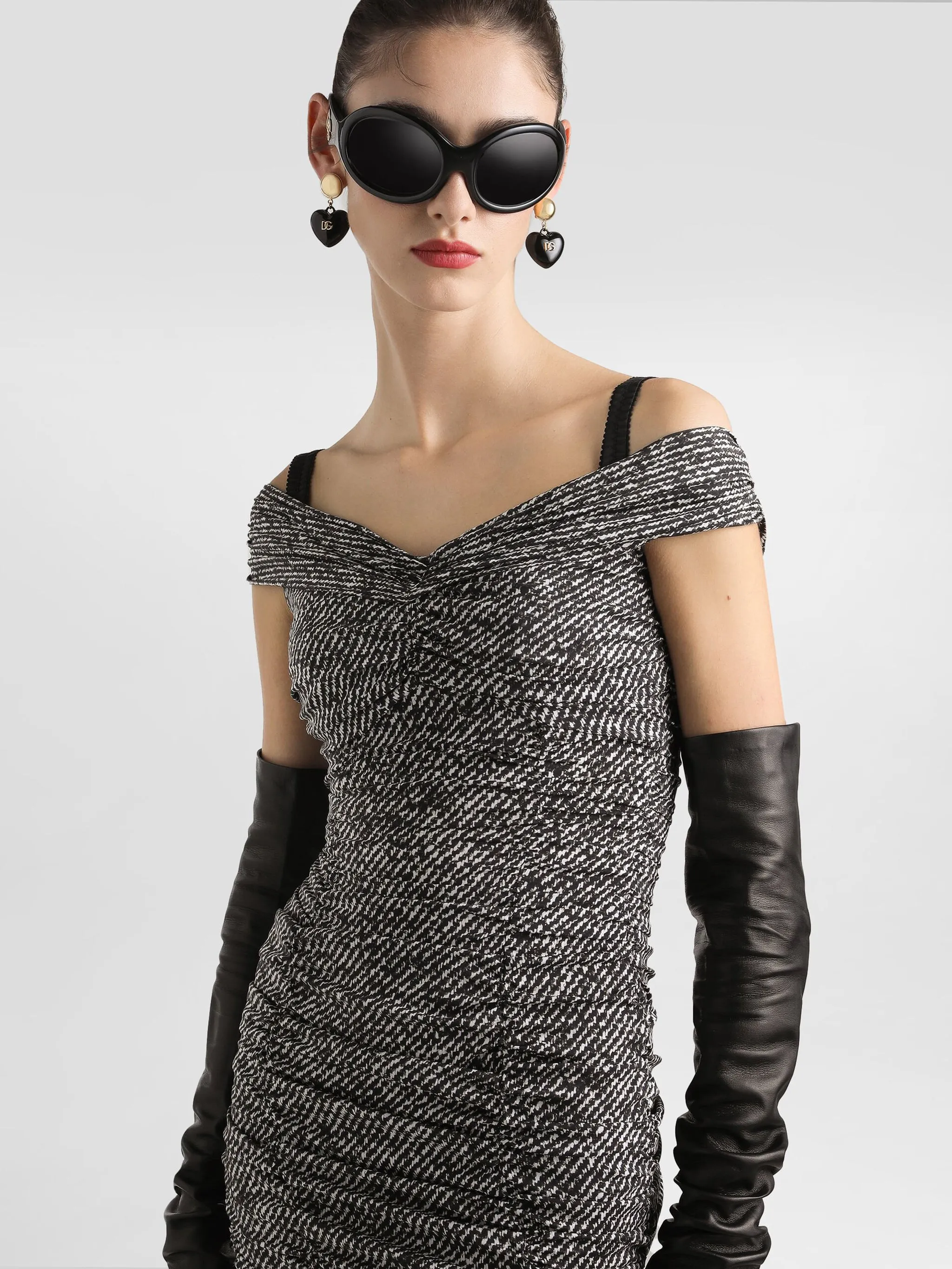 DIAGONAL PRINT DRESS IN SILK BLEND sold by Lord & Taylor product image thumbnail 4