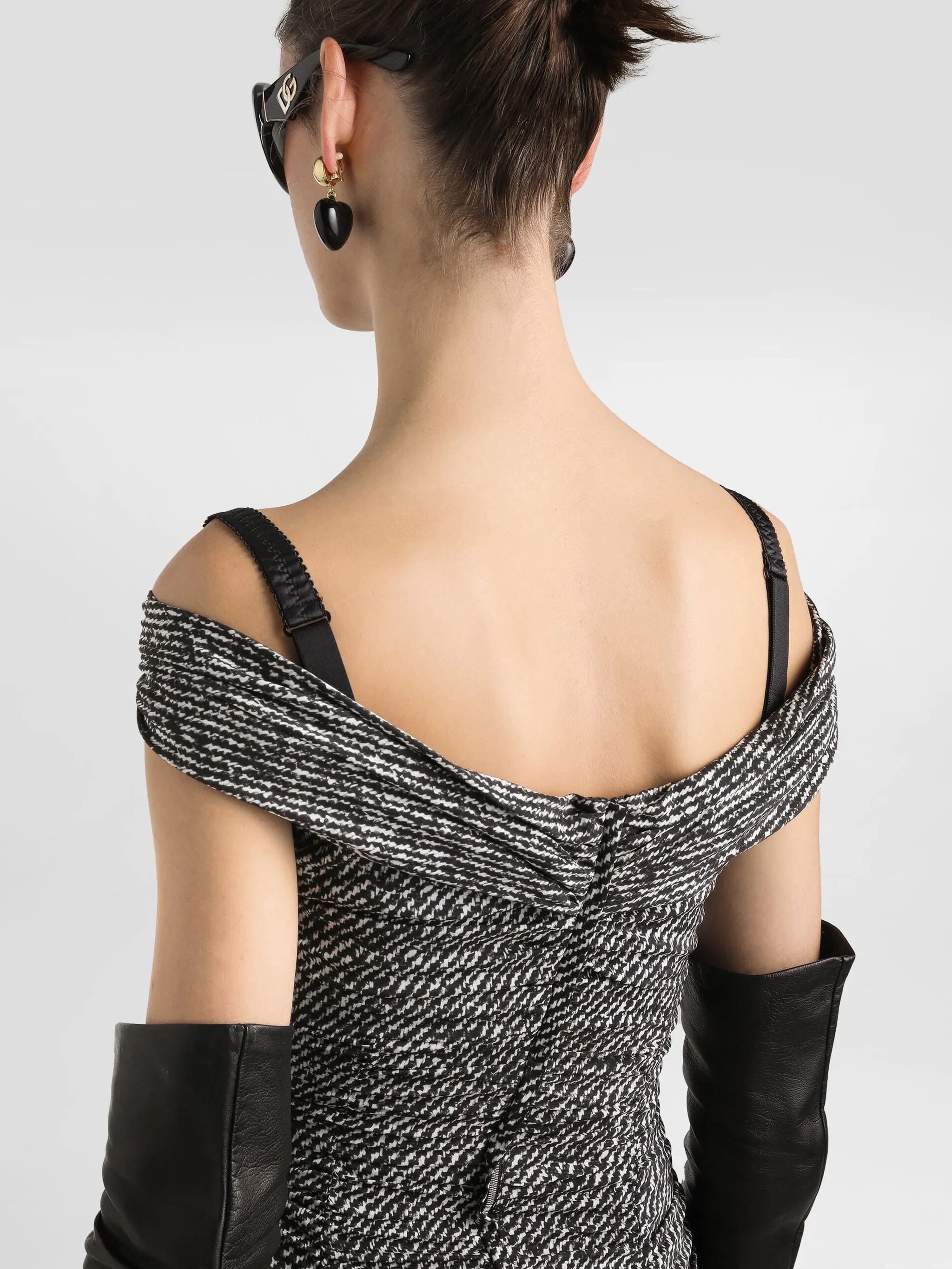 DIAGONAL PRINT DRESS IN SILK BLEND sold by Lord & Taylor product image thumbnail 5