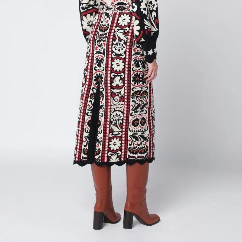 IVORY STRIPED SKIRT WITH TAPESTRY sold by Lord & Taylor product image thumbnail 2