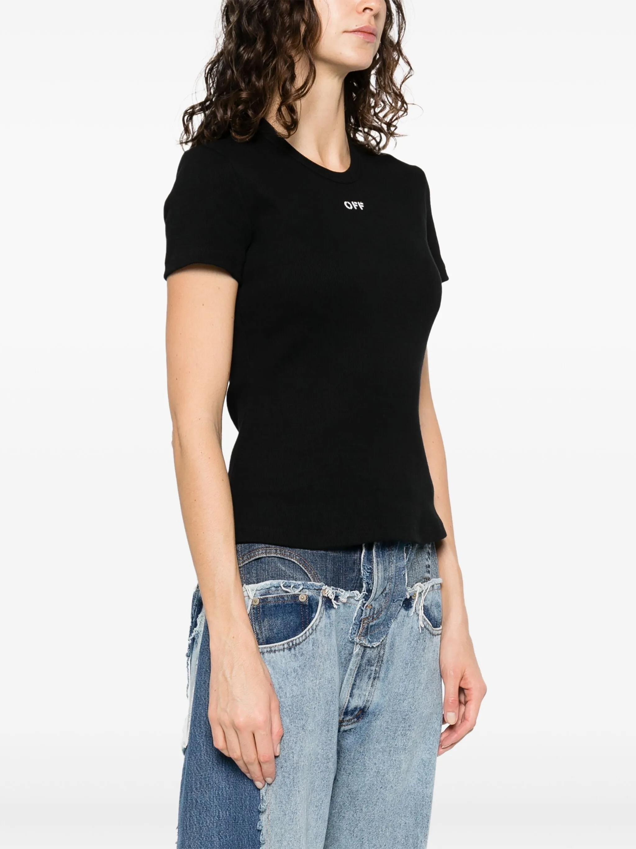 BLACK T-SHIRT WITH OFF LOGO sold by Lord & Taylor product image thumbnail 3