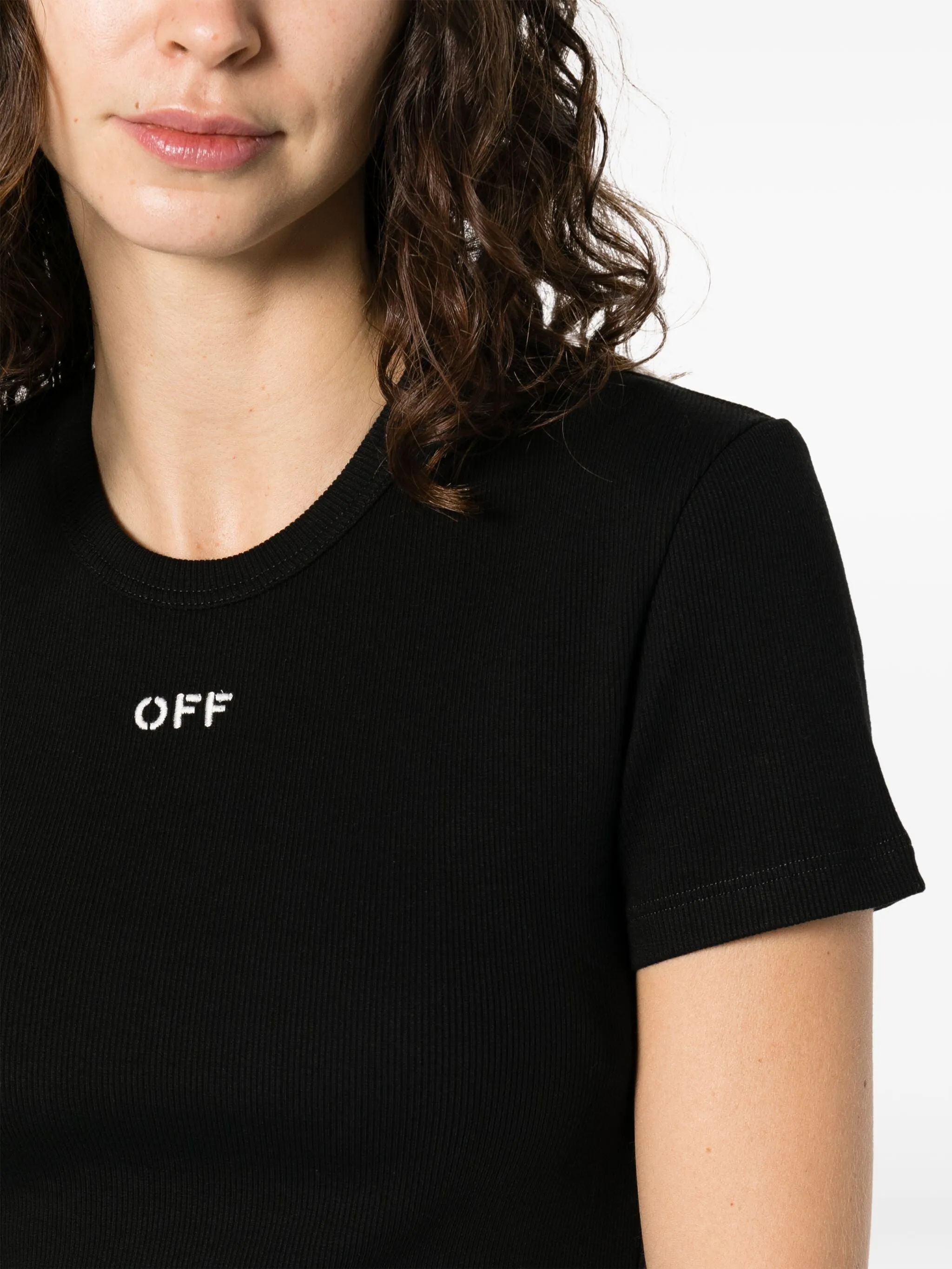 BLACK T-SHIRT WITH OFF LOGO sold by Lord & Taylor product image thumbnail 5