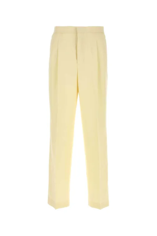 PASTEL YELLOW WOOL PANT sold by Lord & Taylor