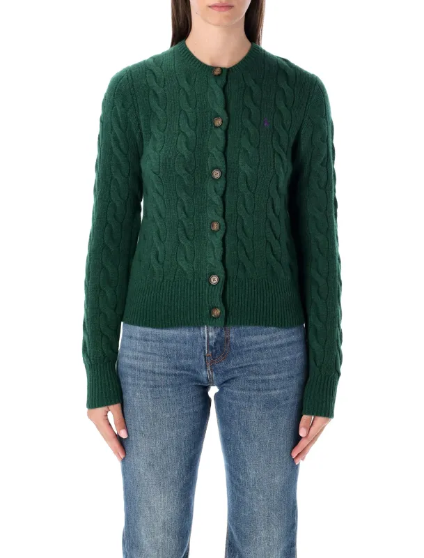 CABLE-KNIT WOOL-CASHMERE CARDIGAN sold by Lord & Taylor