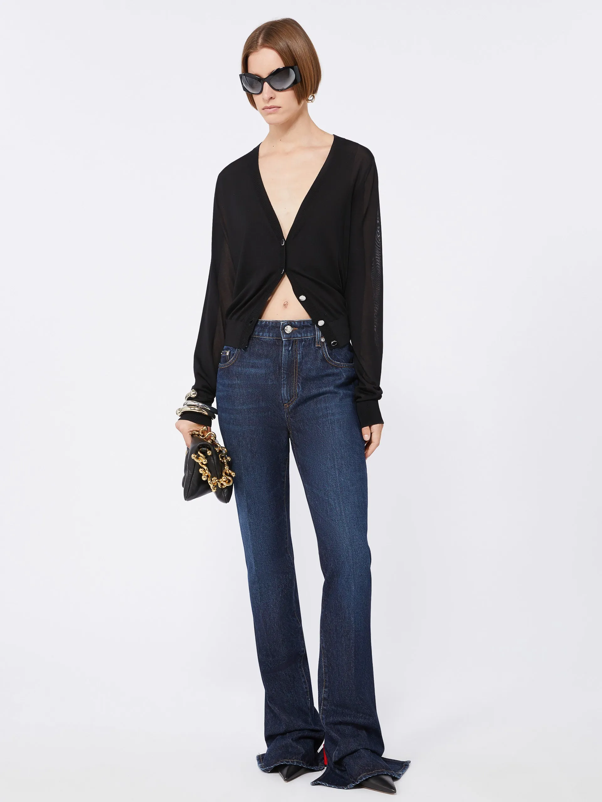 WOOL AND VISCOSE CARDIGAN sold by Lord & Taylor product image thumbnail 2