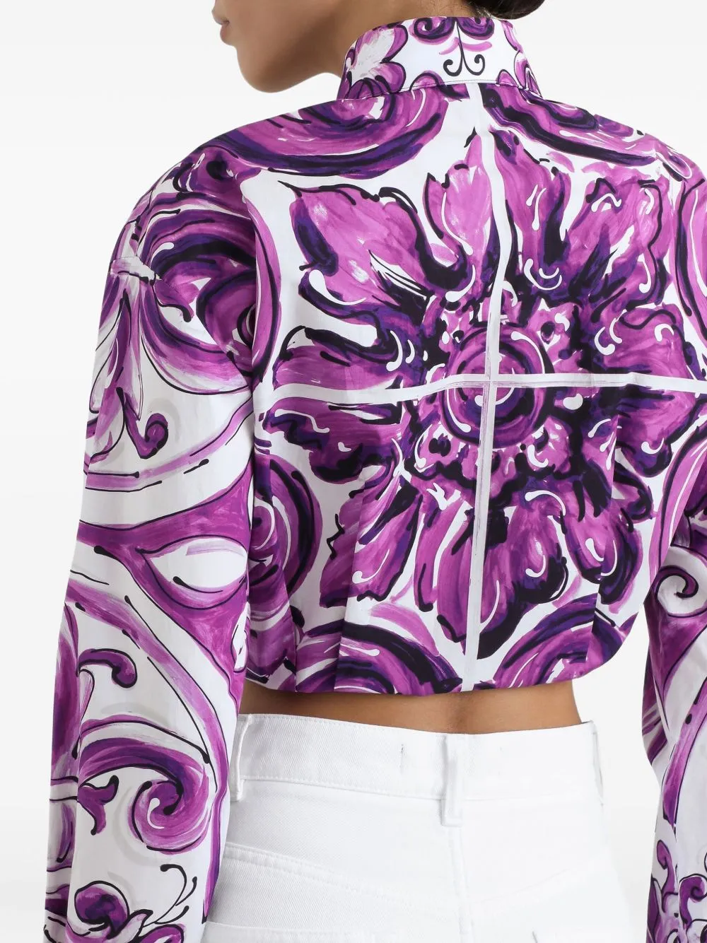 MAJOLICA-PRINT POPLIN SHIRT sold by Lord & Taylor product image thumbnail 5