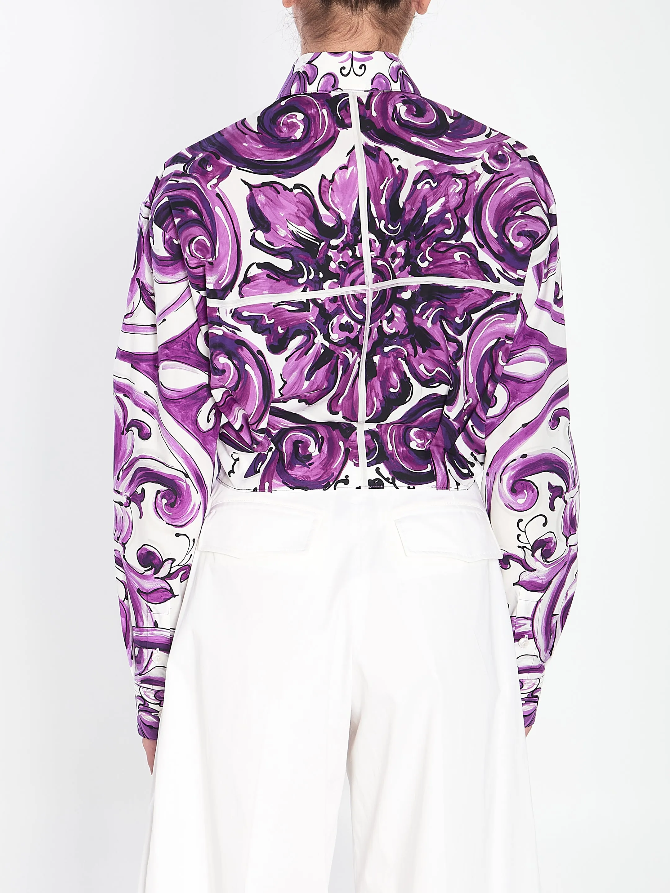 MAJOLICA-PRINT POPLIN SHIRT sold by Lord & Taylor product image thumbnail 4
