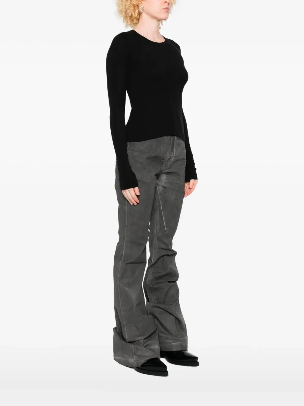CROPPED RIB LS T sold by Lord & Taylor product image thumbnail 3