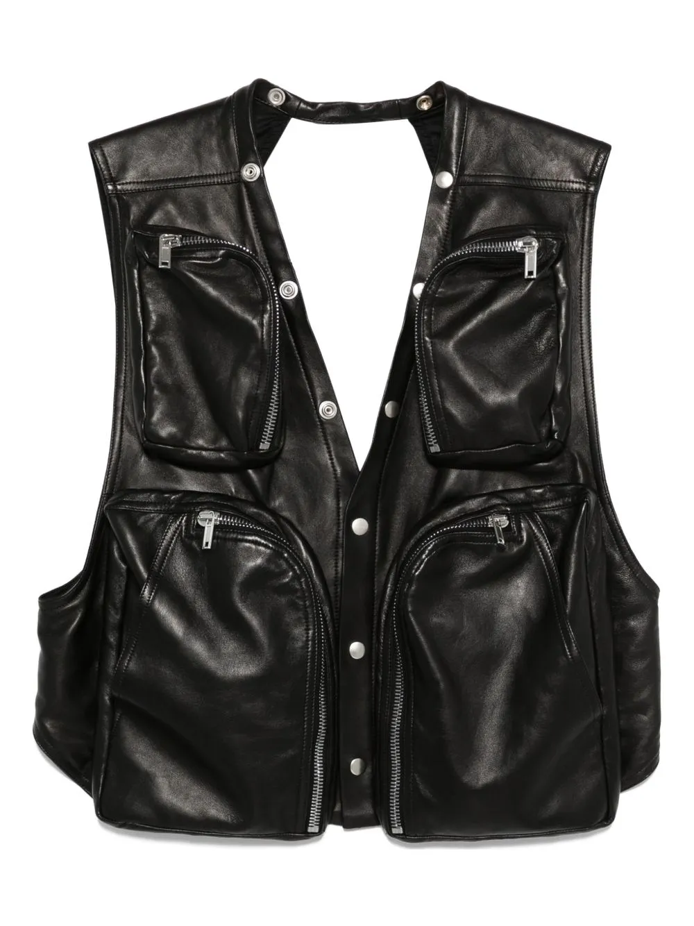 LEATHER CARGO VEST sold by Lord & Taylor