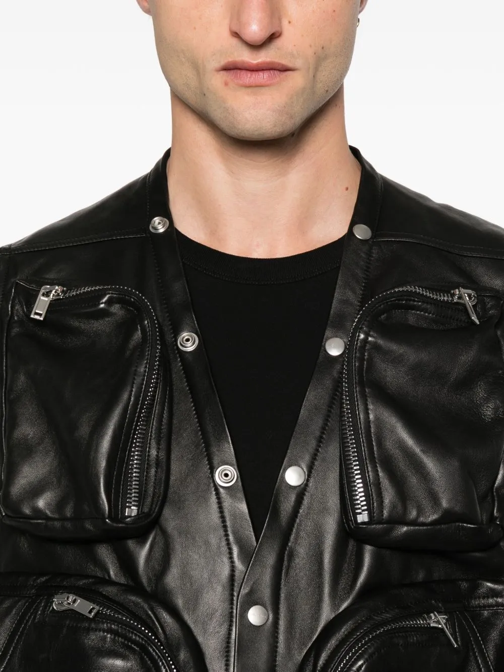 LEATHER CARGO VEST sold by Lord & Taylor product image thumbnail 5