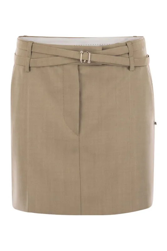 FIFY MINI SKIRT WITH BELT sold by Lord & Taylor