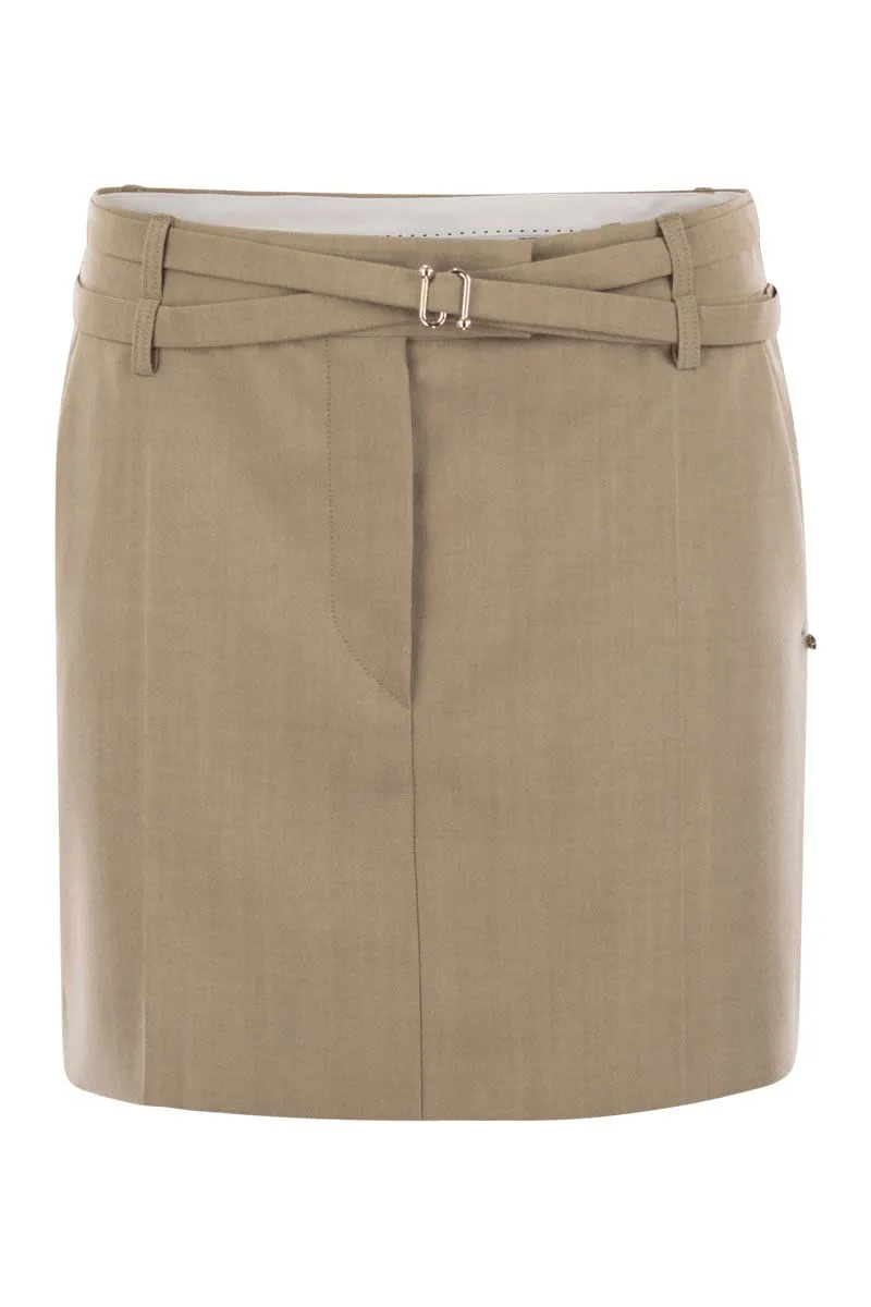 FIFY MINI SKIRT WITH BELT sold by Lord & Taylor