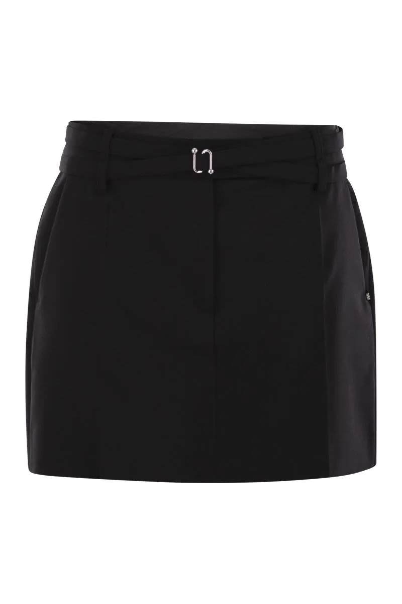 FIFY MINI SKIRT WITH BELT sold by Lord & Taylor