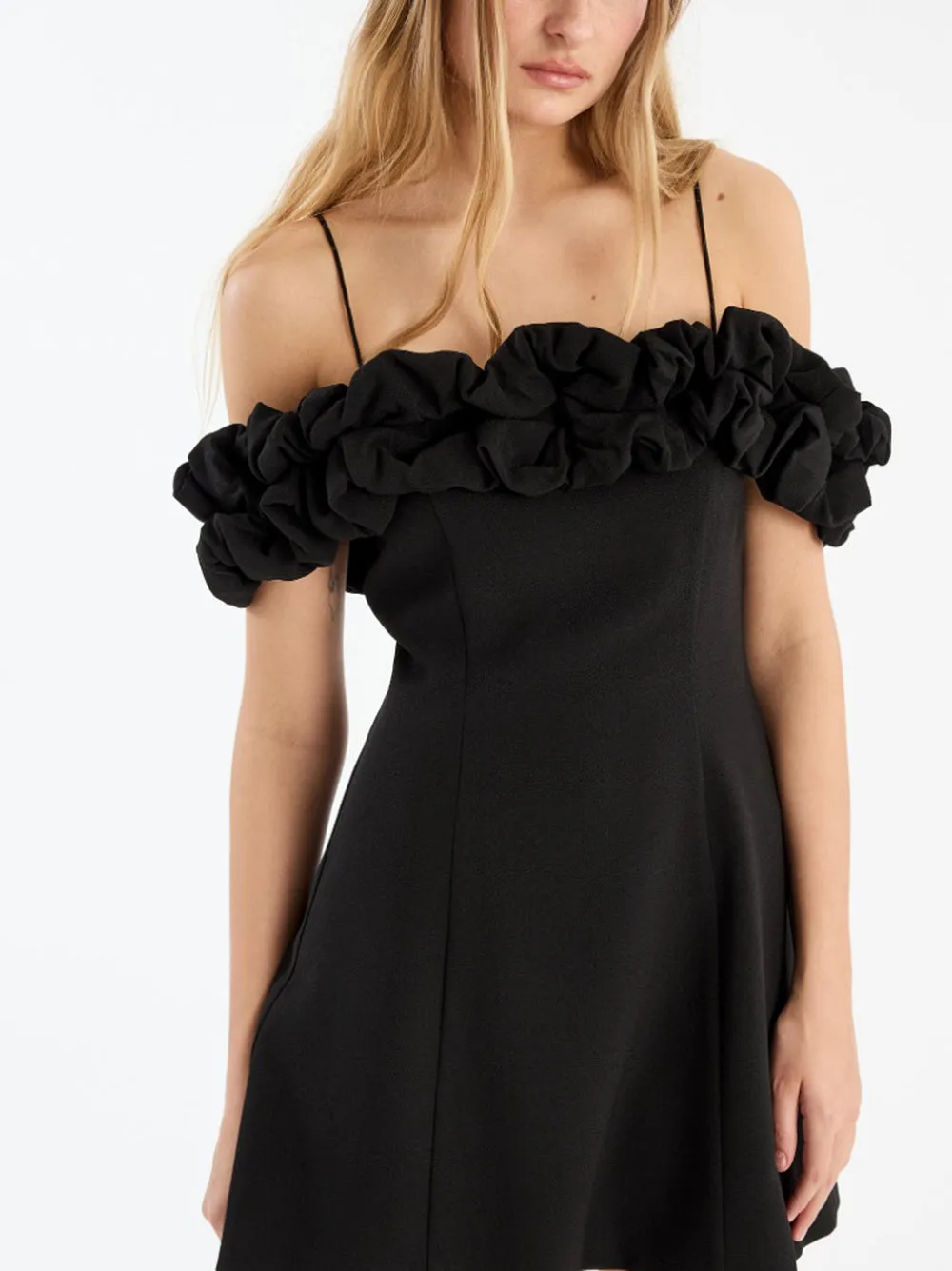 CREPE A-LINE MINI DRESS sold by Lord & Taylor product image thumbnail 4