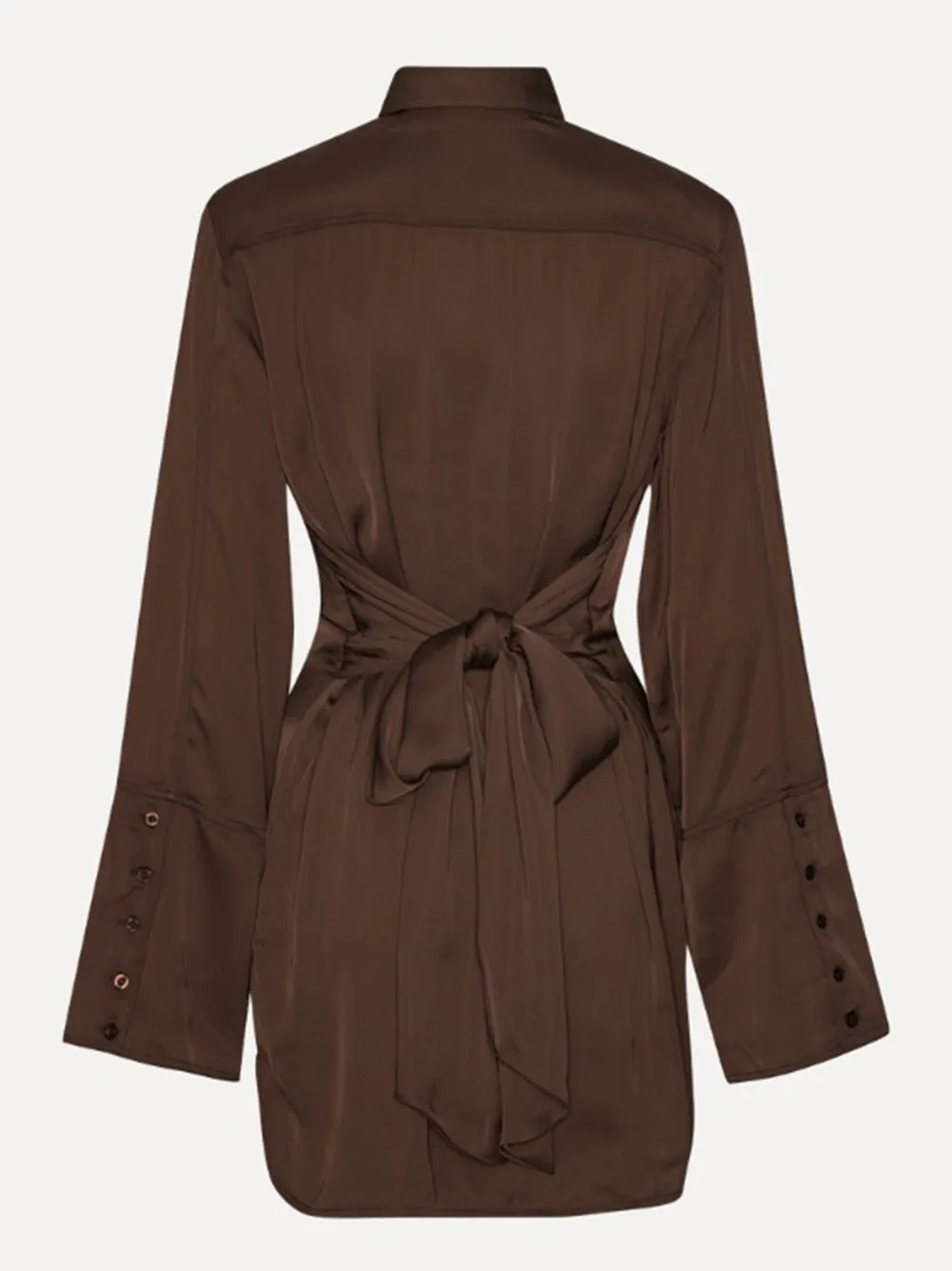 SHIRT DRESS WITH SATIN TIE sold by Lord & Taylor product image thumbnail 5