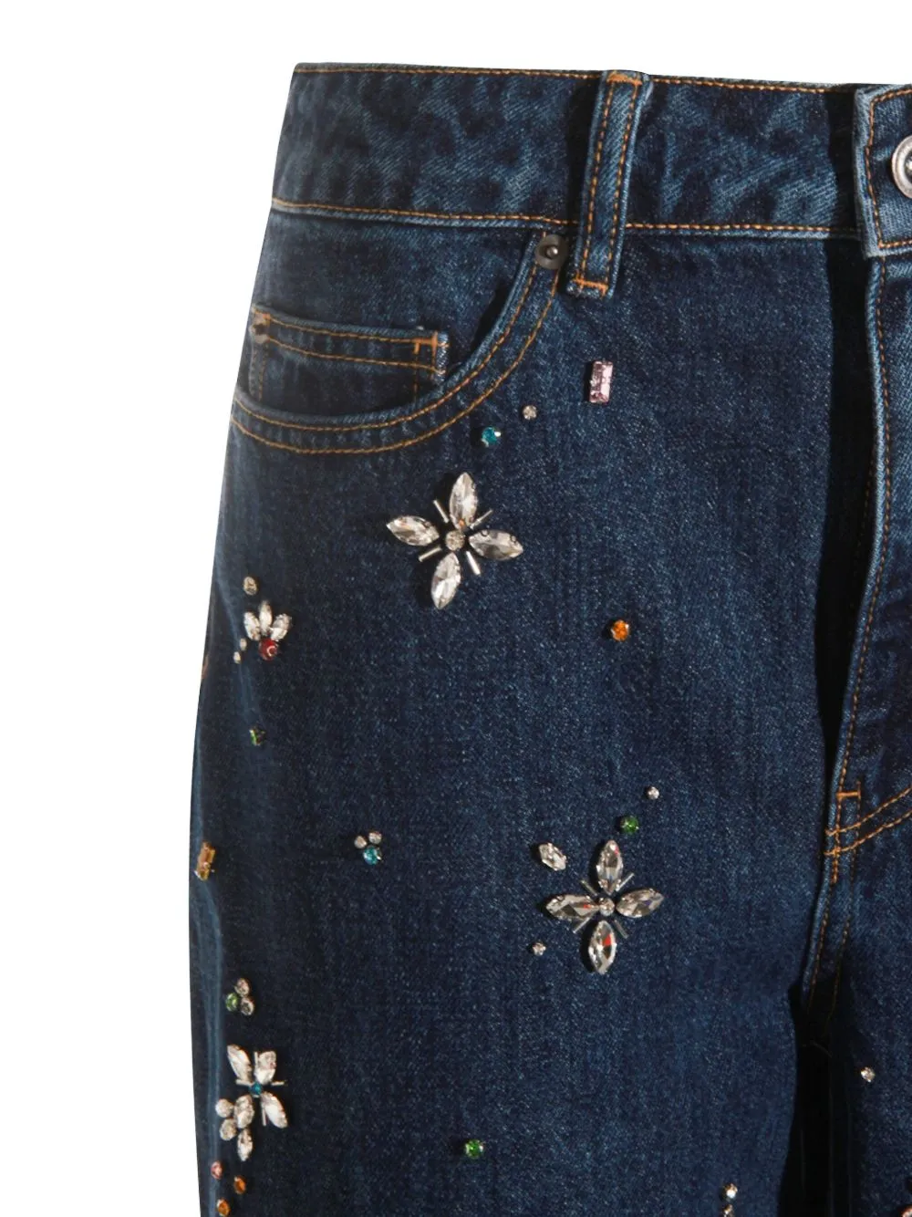 EMBELLISHED WIDE LEG JEANS sold by Lord & Taylor product image thumbnail 3