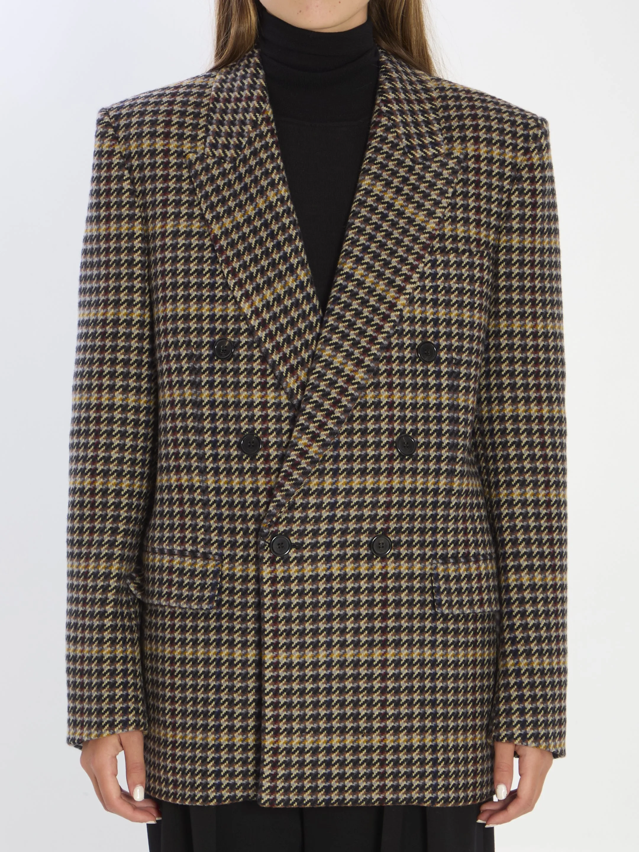 JACKET IN WOOL CHECK sold by Lord & Taylor