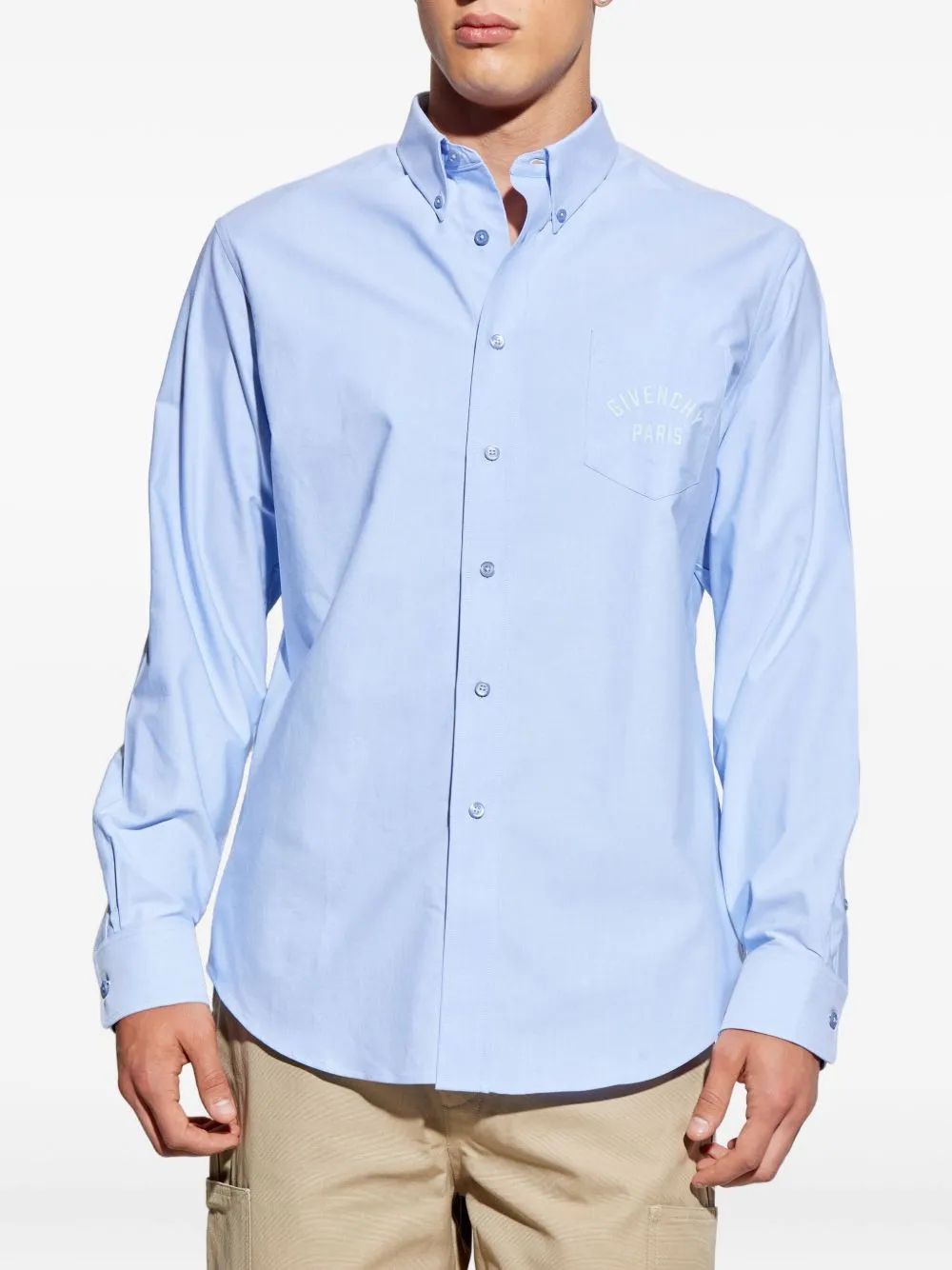 GIVENCHY EMBROIDERED POCKET SHIRT sold by Lord & Taylor product image thumbnail 3