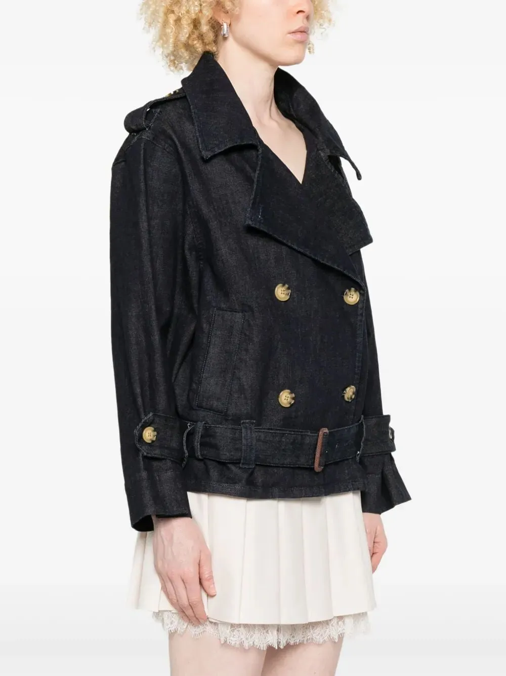 DENIM TRENCH JACKET sold by Lord & Taylor product image thumbnail 3