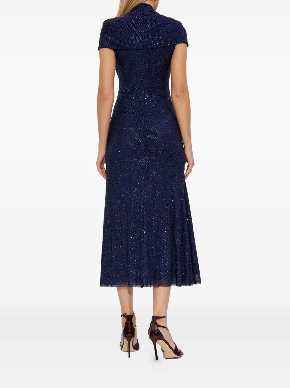 RHINESTONE MESH CUT OUT MIDI DRESS sold by Lord & Taylor product image thumbnail 3