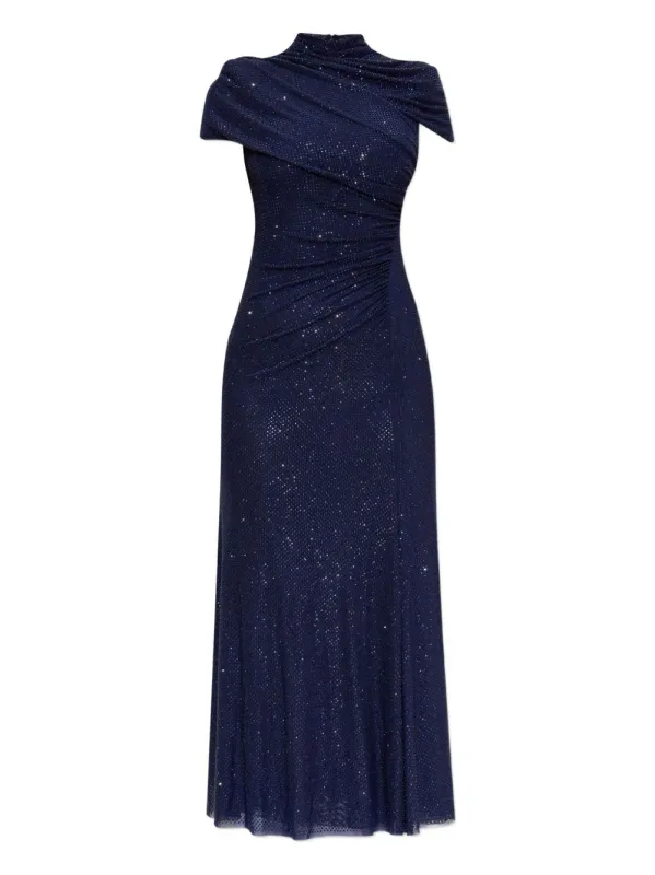 RHINESTONE MESH CUT OUT MIDI DRESS sold by Lord & Taylor