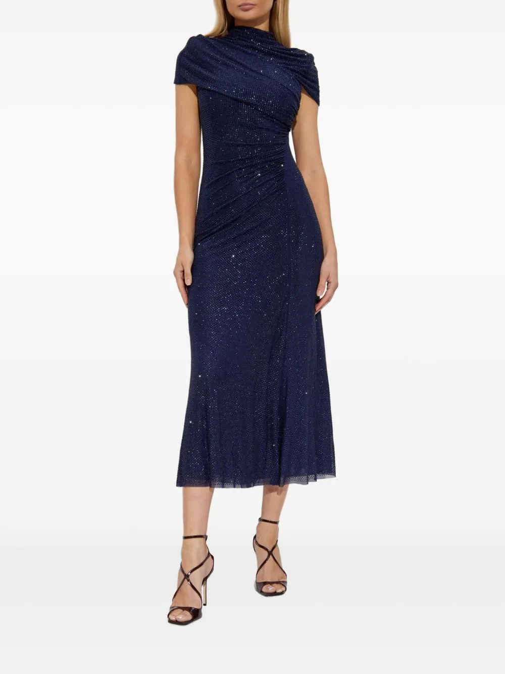 RHINESTONE MESH CUT OUT MIDI DRESS sold by Lord & Taylor product image thumbnail 2