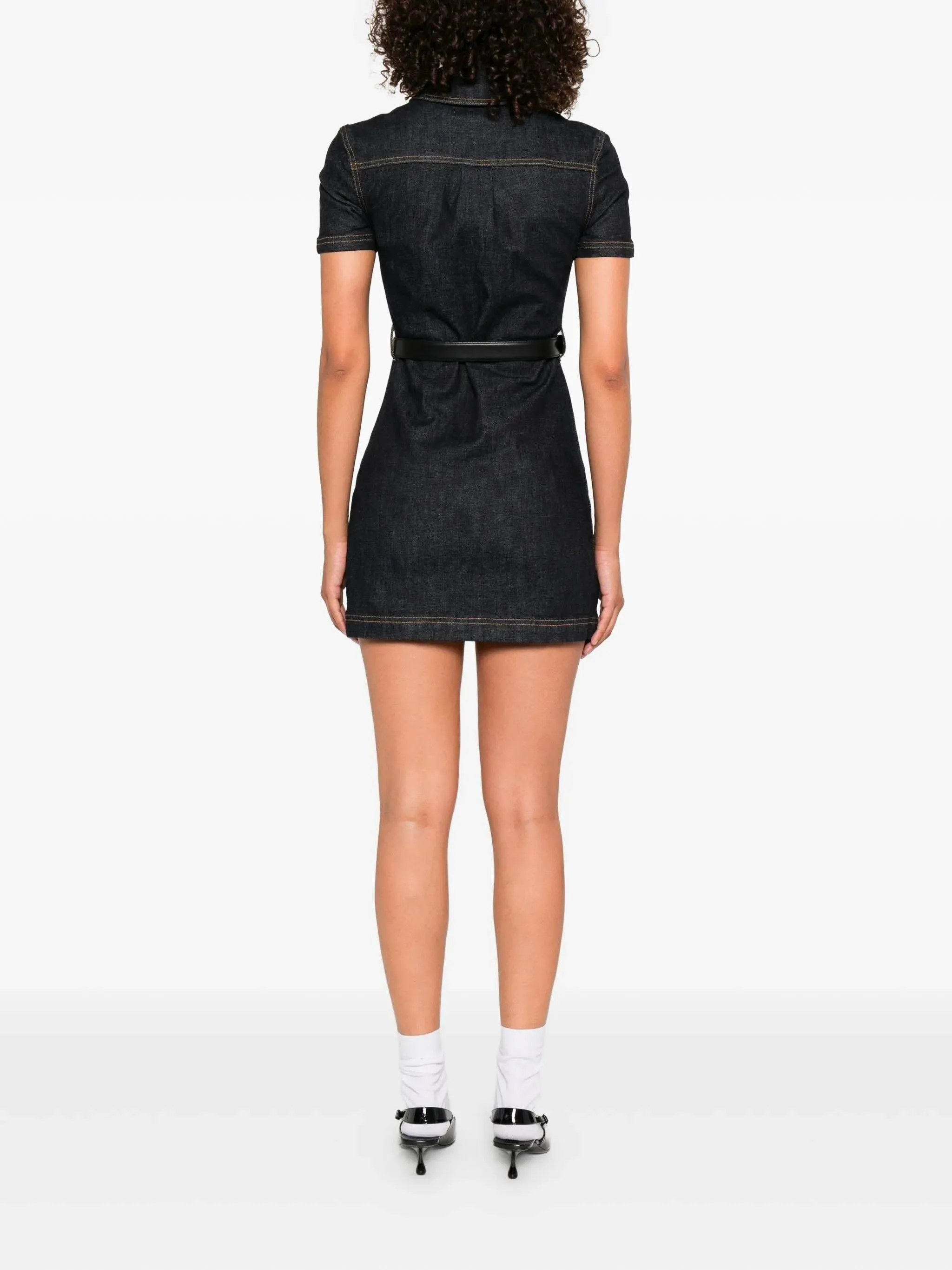 INDIGO DENIM CRYSTAL TRIM MINI DRESS sold by Lord & Taylor product image thumbnail 4