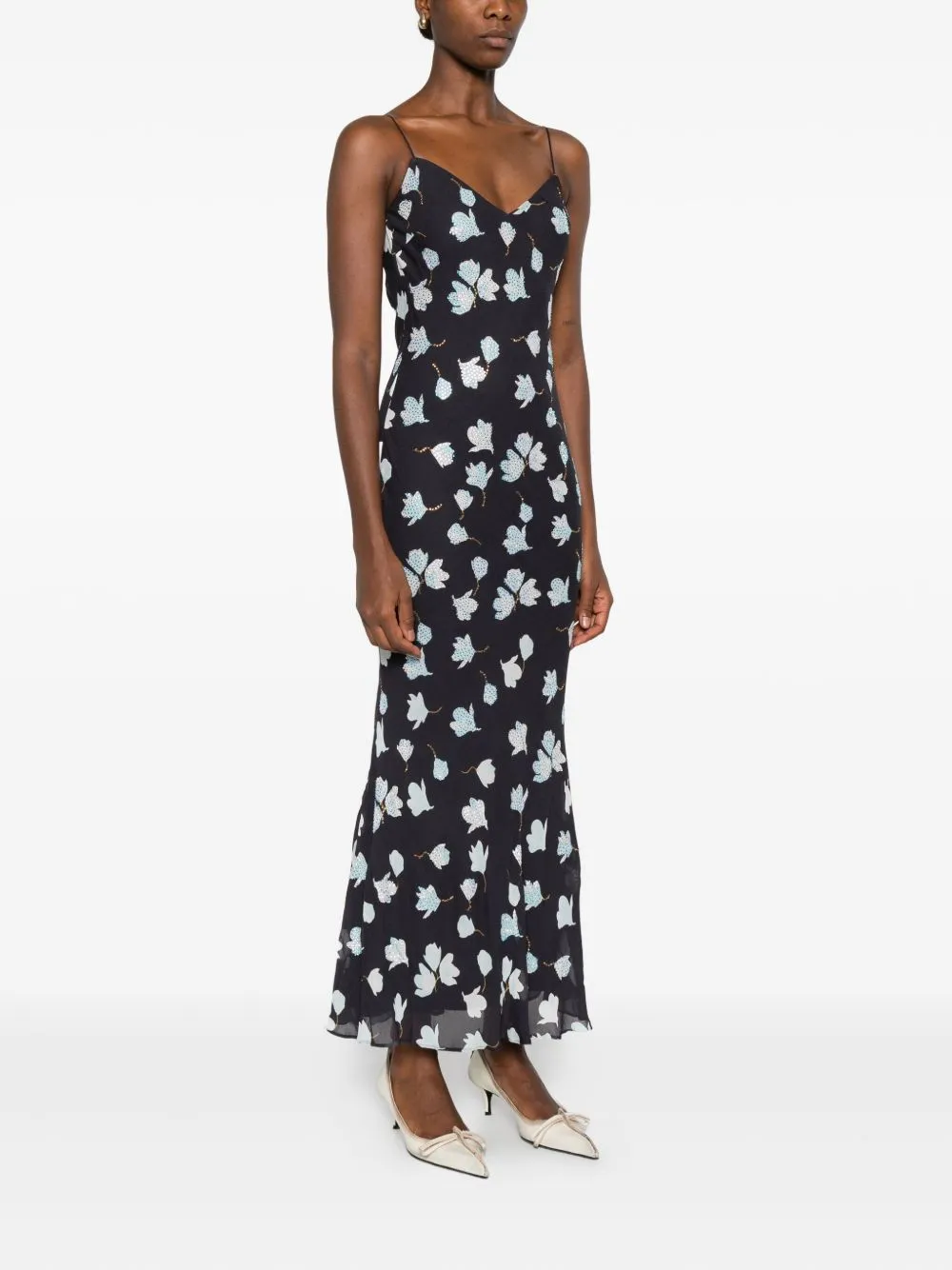 FLORAL RHINESTONE MIDI DRESS sold by Lord & Taylor product image thumbnail 3