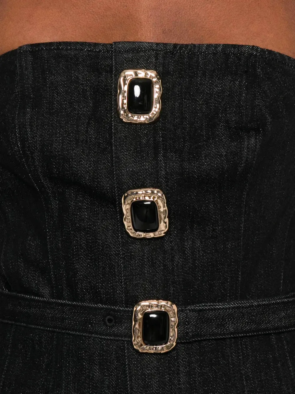 DENIM BANDEAU MIDI DRESS sold by Lord & Taylor product image thumbnail 4