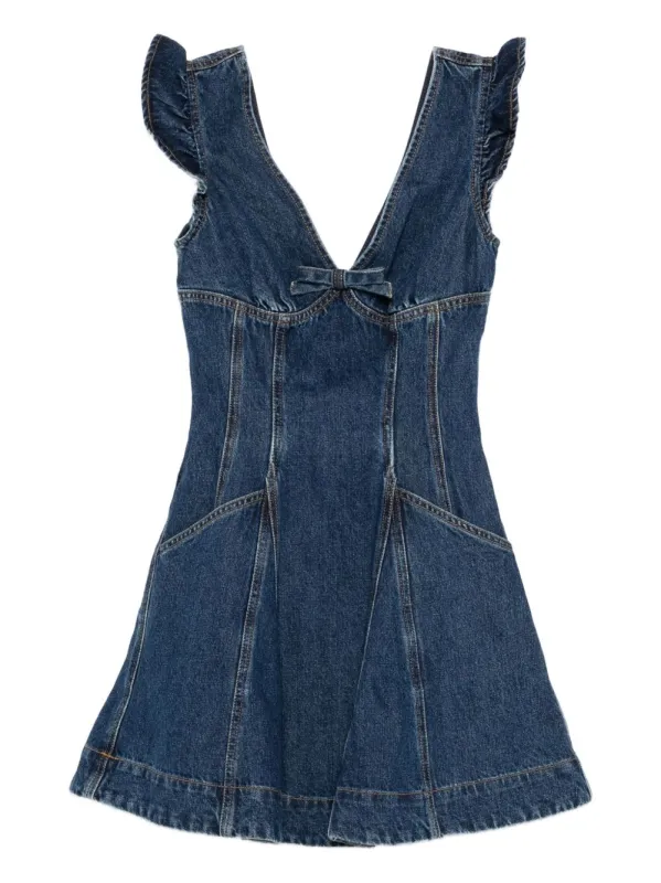 DENIM FLARED MINI DRESS sold by Lord & Taylor