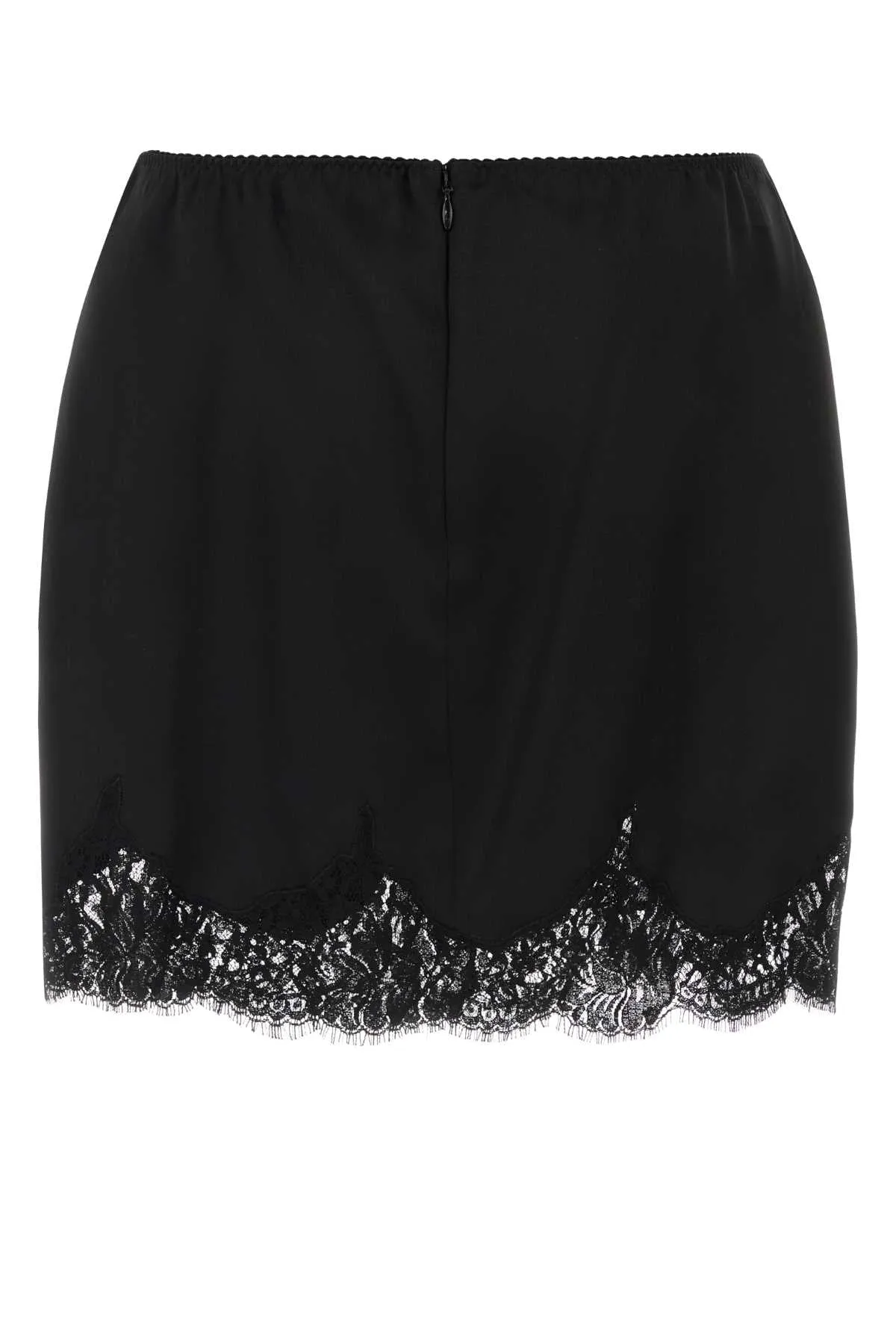 BLACK SATIN MINI SKIRT sold by Lord & Taylor product image thumbnail 2