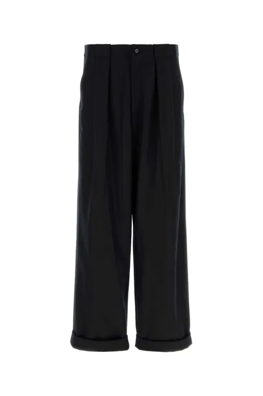 BLACK WOOL WIDE-LEG PANT sold by Lord & Taylor