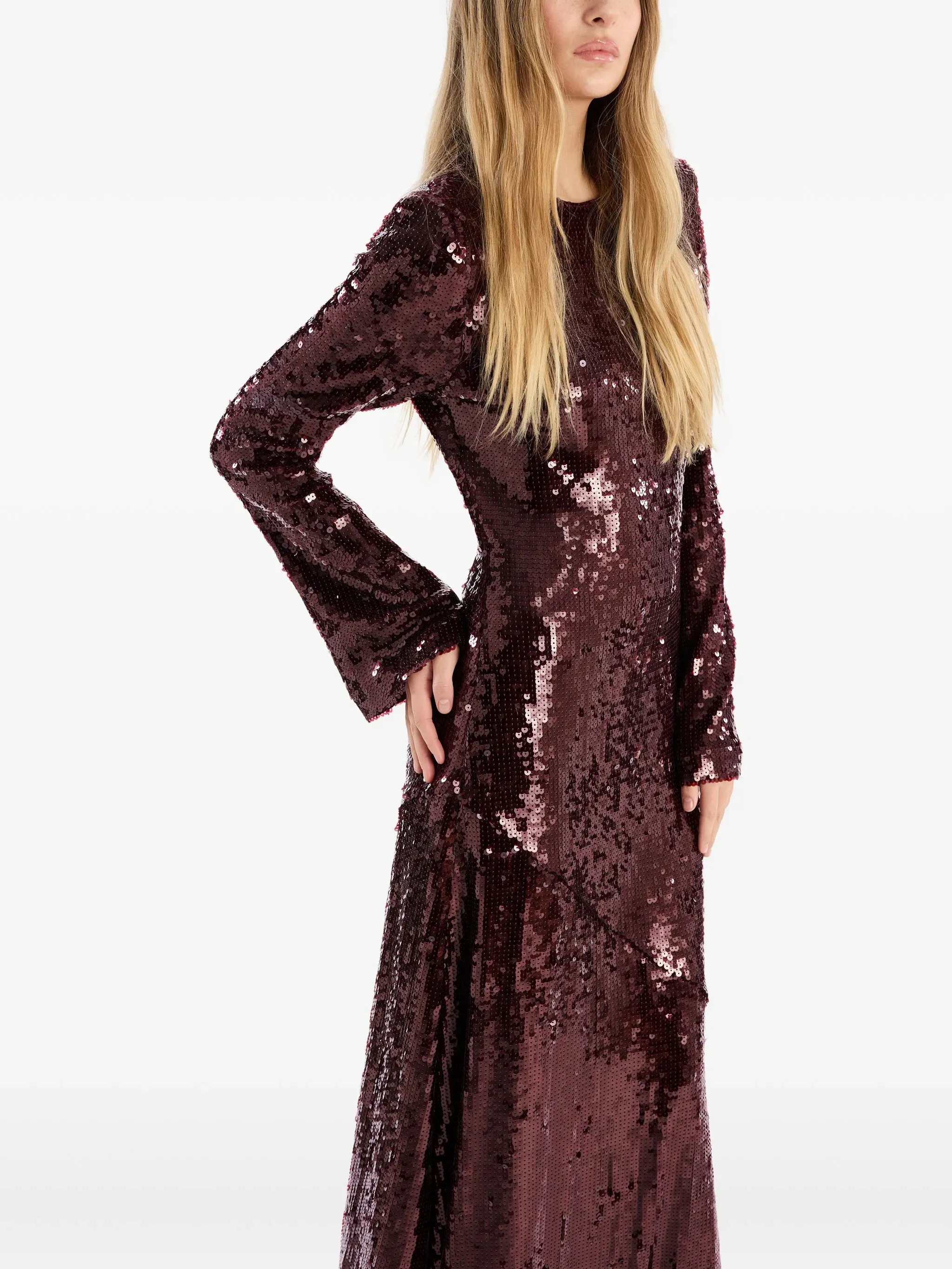 SEQUINS MAXI DRESS sold by Lord & Taylor product image thumbnail 4