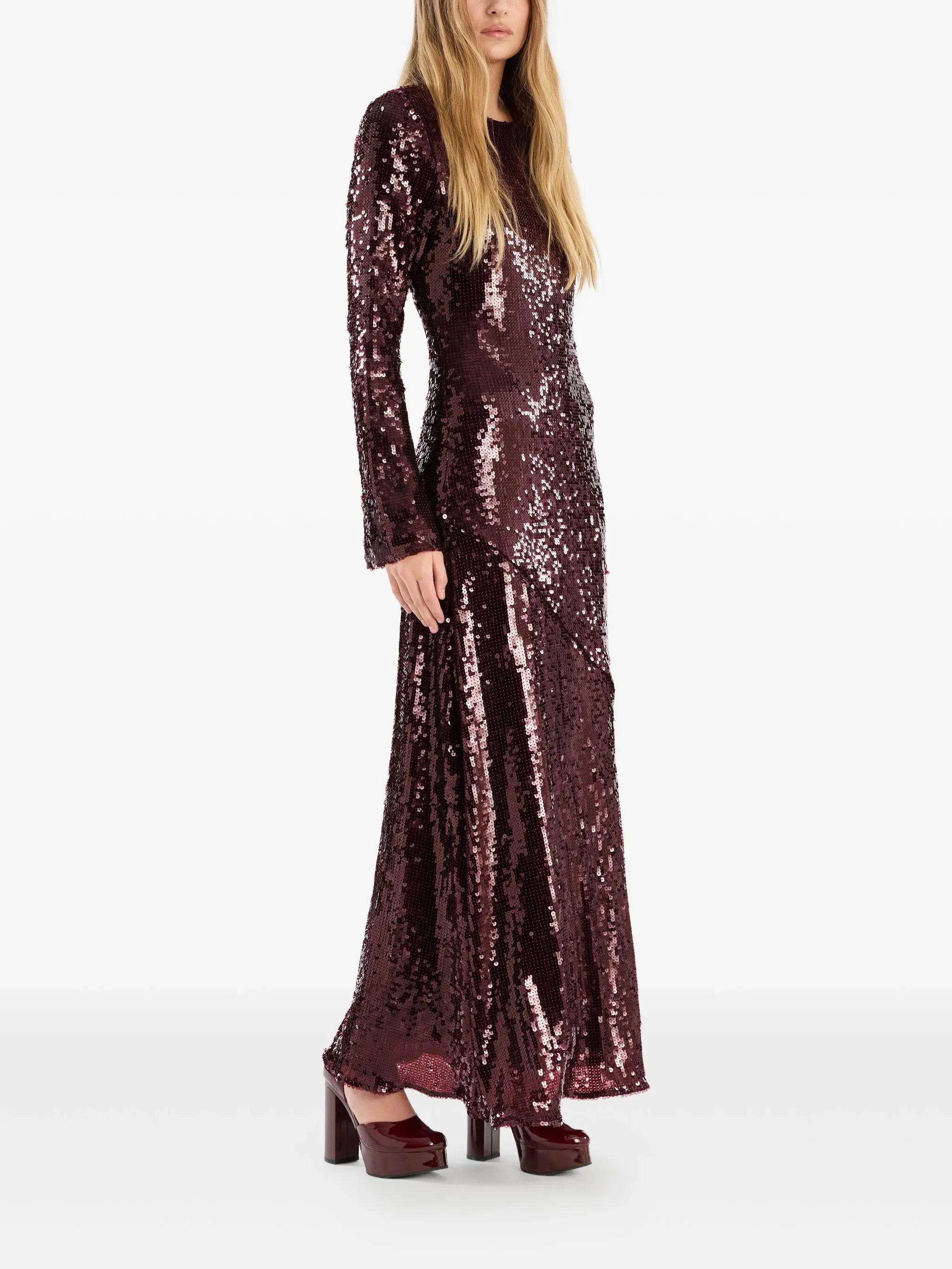 SEQUINS MAXI DRESS sold by Lord & Taylor product image thumbnail 2