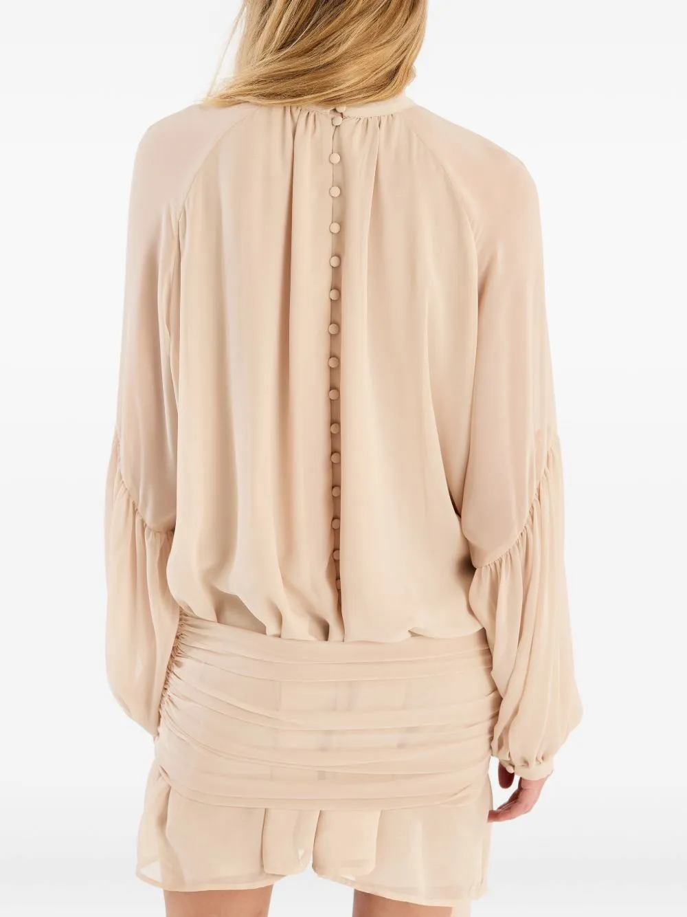 CHIFFON DRESS WITH SHOULDER STRAPS AND TIE sold by Lord & Taylor product image thumbnail 4