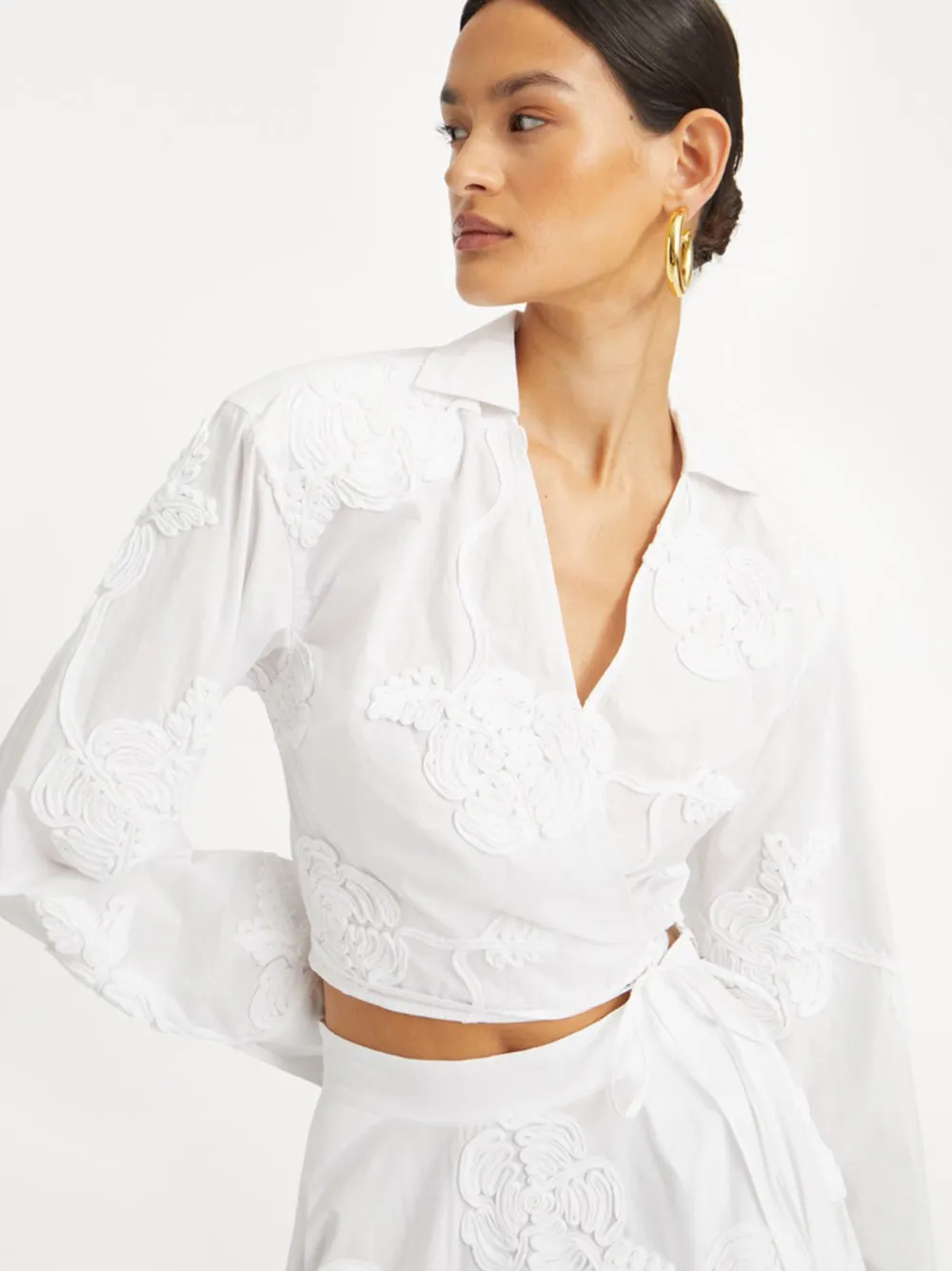 WRAP COTTON SHIRT sold by Lord & Taylor product image thumbnail 4