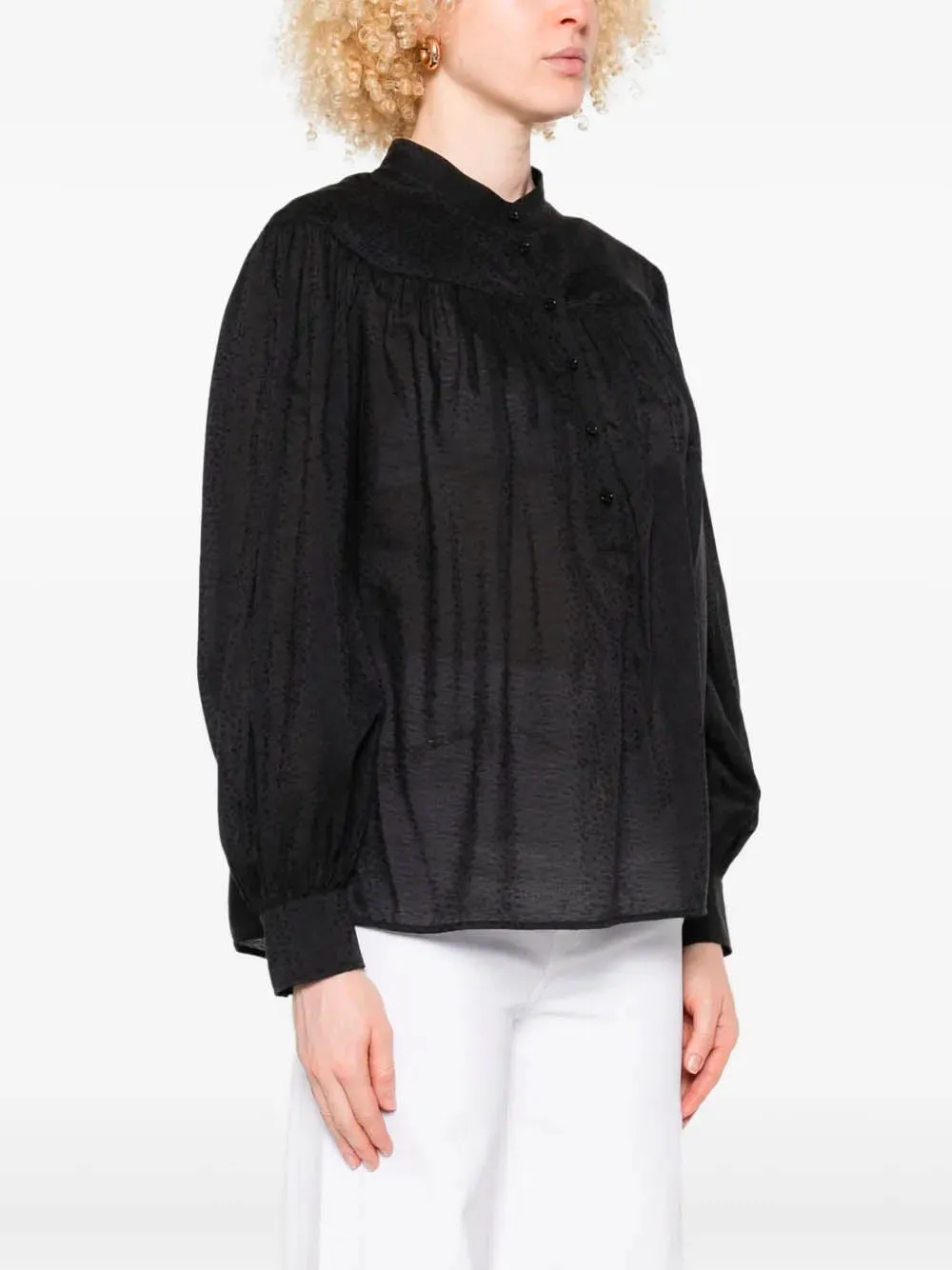 JACQUARD BLOUSE sold by Lord & Taylor product image thumbnail 3