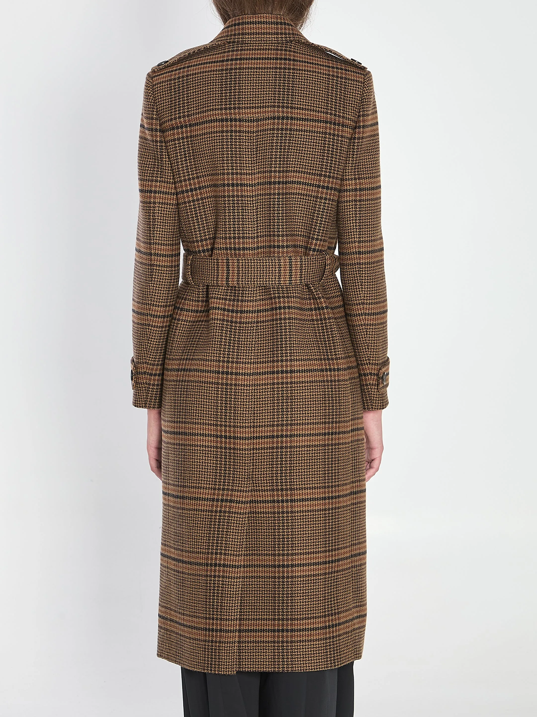 LONG PRINCE OF WALES WOOL COAT sold by Lord & Taylor product image thumbnail 4