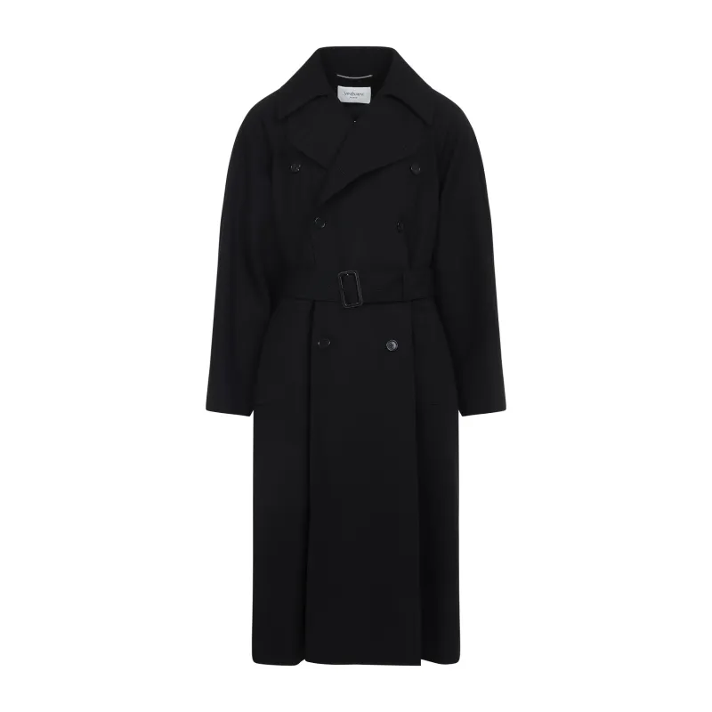 LONG COAT IN GRAIN DE POUDRE sold by Lord & Taylor