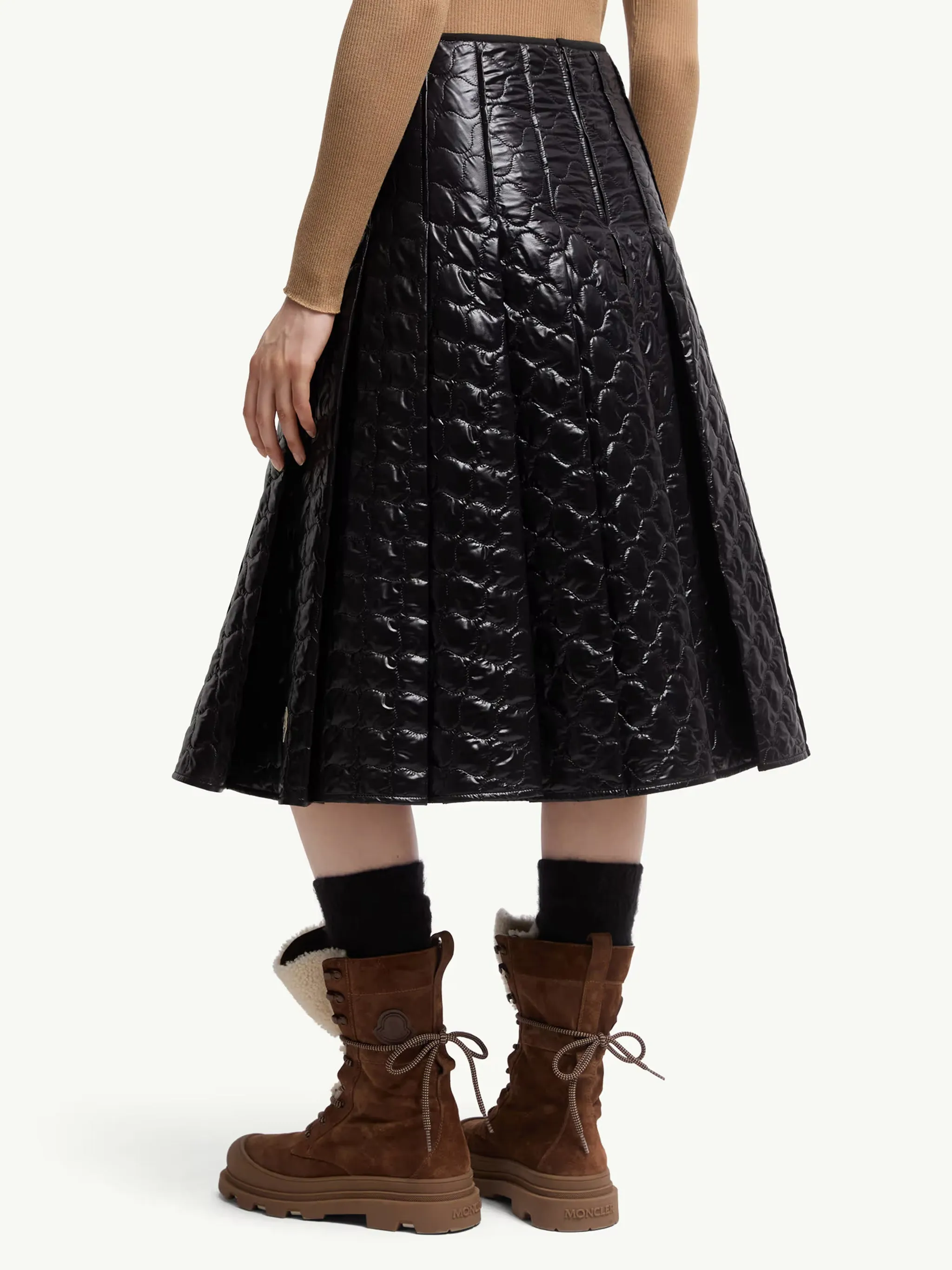 PADDED MIDI SKIRT WITH SQUARE QUILTING sold by Lord & Taylor product image thumbnail 4